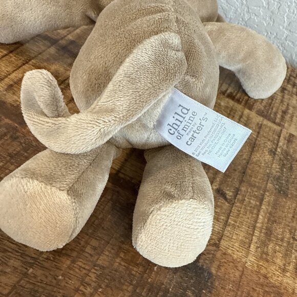 Carters Child Of Mine Brown Monkey Plush 9" Rattle Sewn 2013 Soft Stuffed - Picture 5 of 7